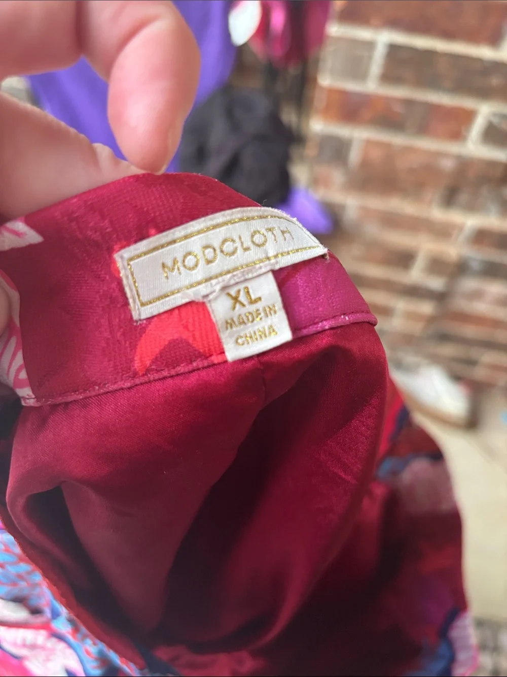 ModCloth pleated parrot skirt! Size XL